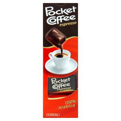 Pocket Coffee csokoládé és tejcsokoládé praliné folyékony kávéval töltve 12 x 62,5 g