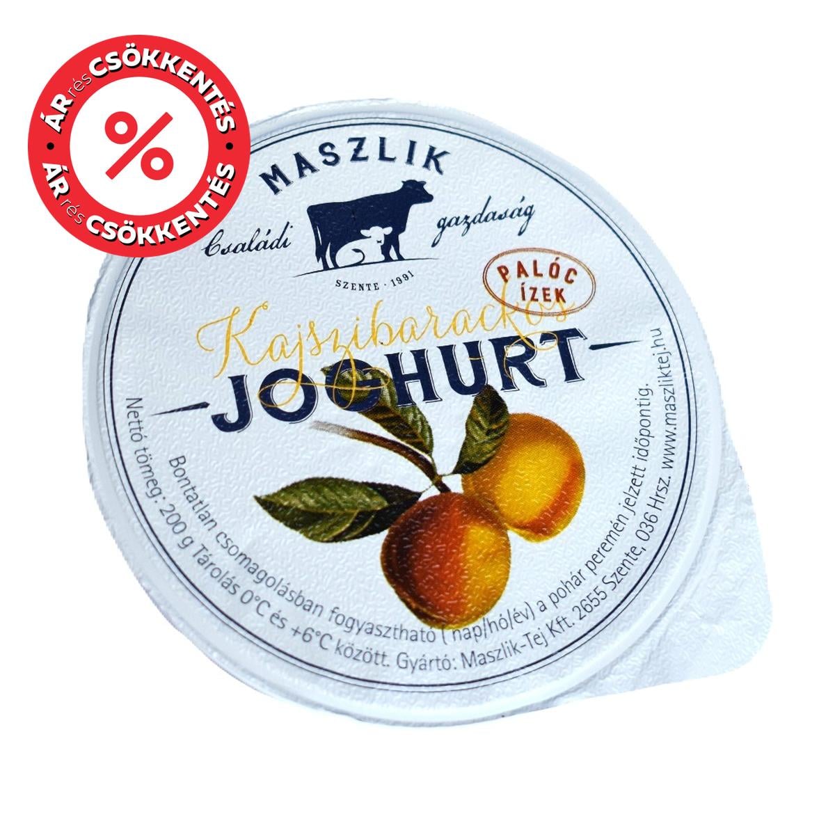 Maszlik Élőflórás kajszibarackos joghurt