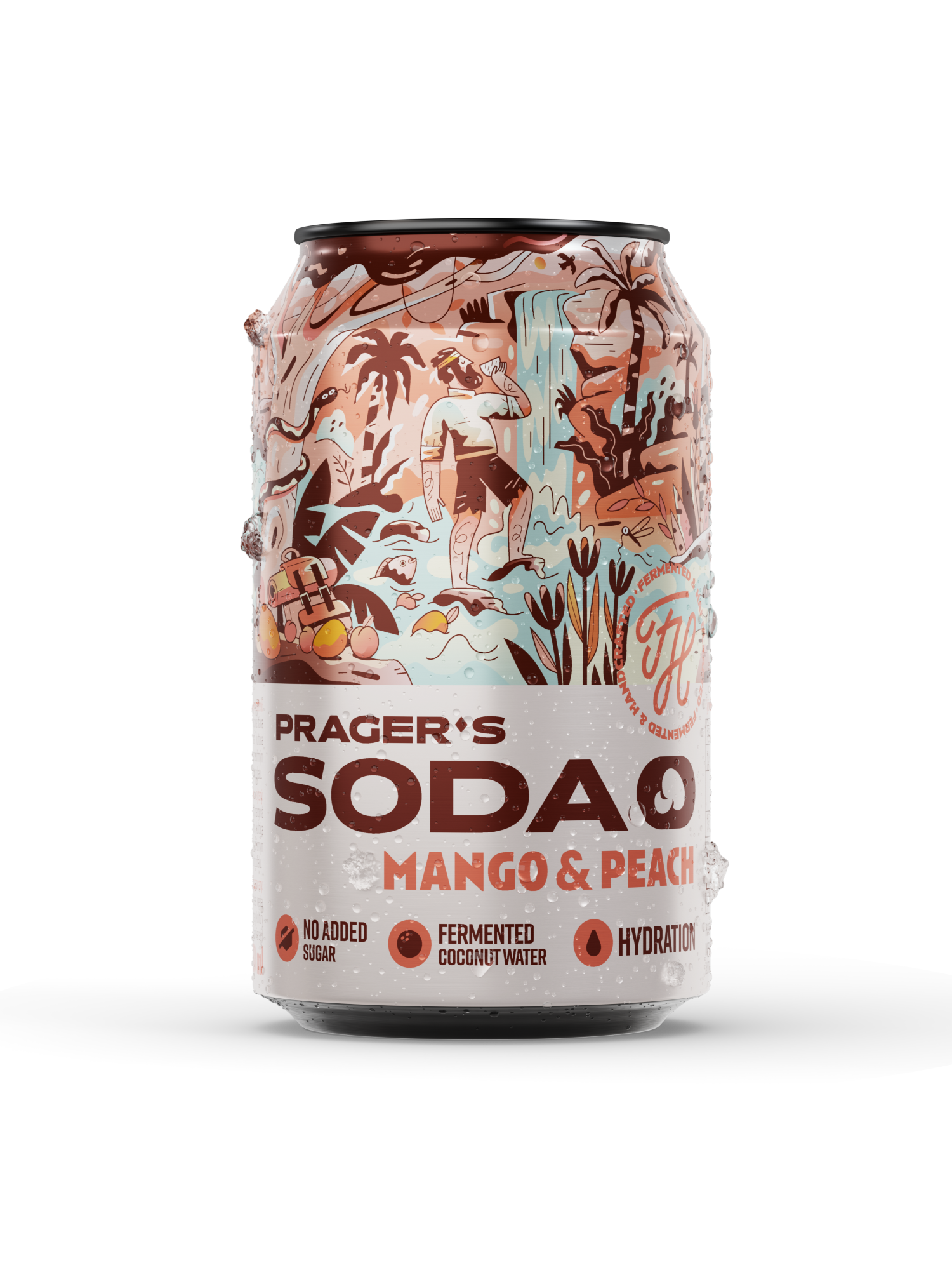 Prager's Soda Mango & Peach