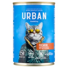 NashiDay Urban állateledel felnőtt macskák számára borjúval, baromfival, sárgarépával szószban 415 g