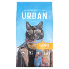 NashiDay Urban teljes értékű száraz állateledel ivartalanított macskáknak csirkével, rizzsel 1,5 kg