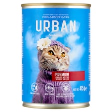 NashiDay Urban teljes értékű állateledel felnőtt macskák számára marhával és májjal, szószban 415 g