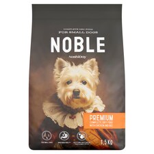NashiDay Noble teljes értékű száraz állateledel kistestű kutyák számára csirkével és rizzsel 1,5 kg