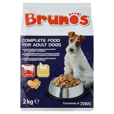 Brunos teljes értékű száraz állateledel felnőtt kutyák számára marhával és baromfival 2 kg