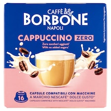 Caffè Borbone zsírszegény cappuccino ízesítésű instant kávéitalpor készítmény 16 x 12 g (192 g)