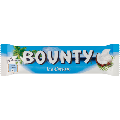 Bounty kókuszos tejjégkrém szelet kókuszreszelékkel megszórt kakaós bevonattal 50,1 ml