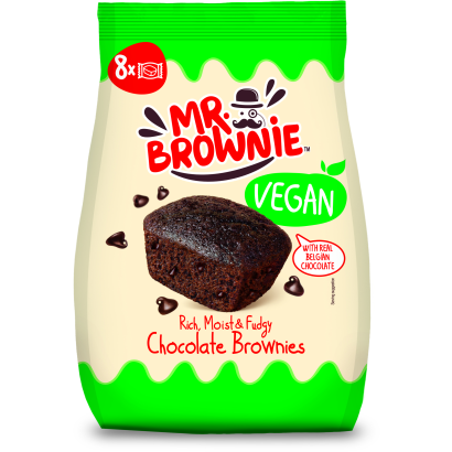 Mr. Brownie vegán brownie belga csokoládé darabokkal 8 x 25 g (200 g)
