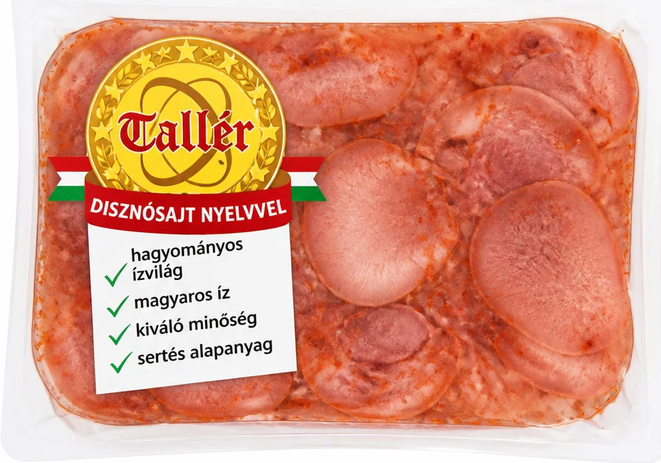 Tallér disznósajt nyelvvel