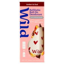 Wild roll-on tartó & utántöltő borostyán-oud illattal 50 ml