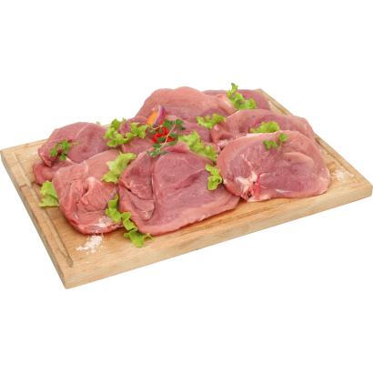 Auchan Kedvenc sertéscomb csont nélkül 8 szelet védőgázas csomagolásban