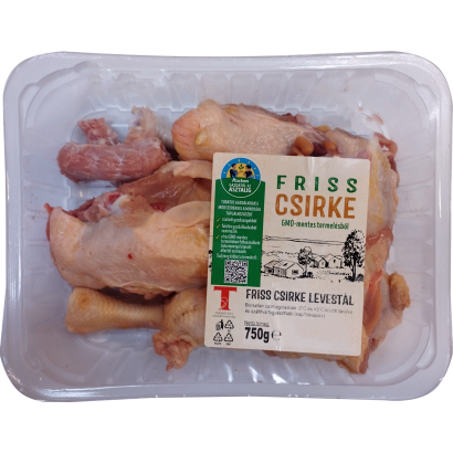 Gazdától az asztalig friss csirke levestál, GMO-mentes termelésből, védőgázas csomagolásban, 750 g