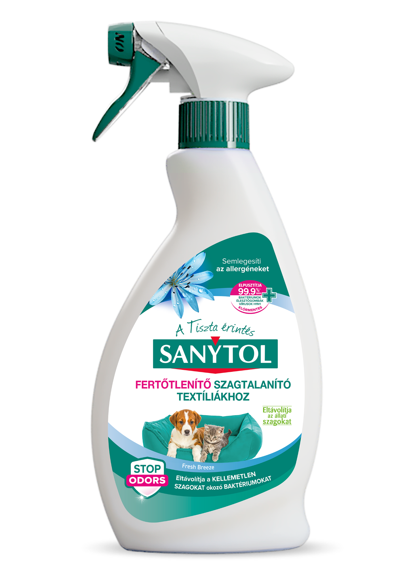 Sanytol Fertőtlenítő, Textil spray, kisállat