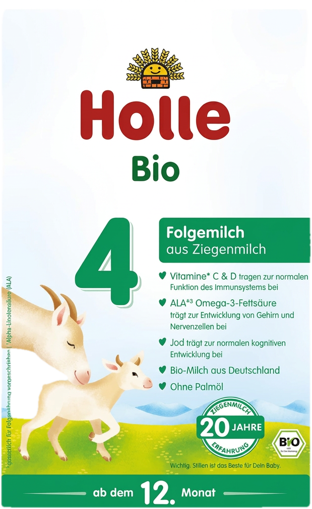 Holle 4 Bio Kecsketej alapú anyatej-kiegészítő tápszer 12. hónapos kortól