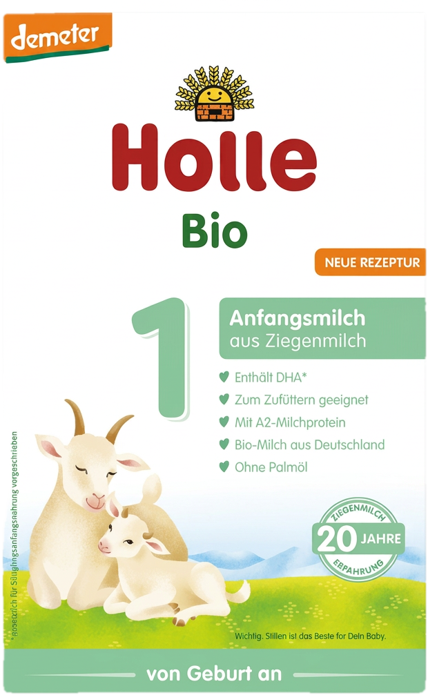 Holle 1 Bio Kecsketej alapú anyatej-helyettesítő tápszer 0 hó+