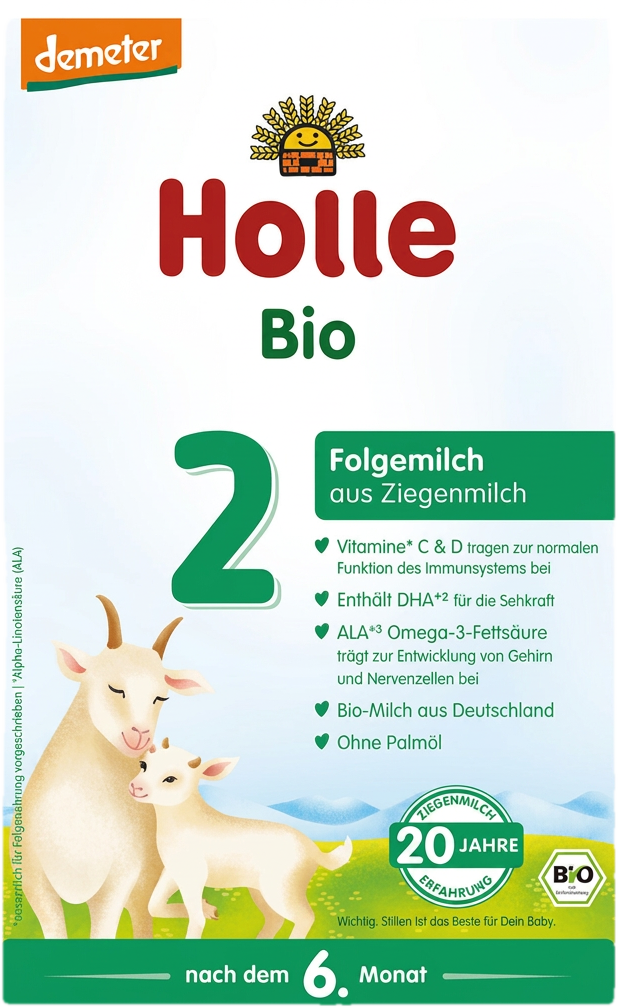 Holle 2 Bio Kecsketej alapú anyatej-kiegészítő tápszer 6 hó+