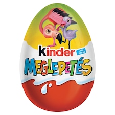 Kinder Meglepetés belső tejes réteggel bevont tejcsokoládé figura, belsejében meglepetéssel 20 g