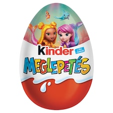 Kinder Meglepetés belső tejes réteggel bevont tejcsokoládé figura, belsejében meglepetéssel 20 g