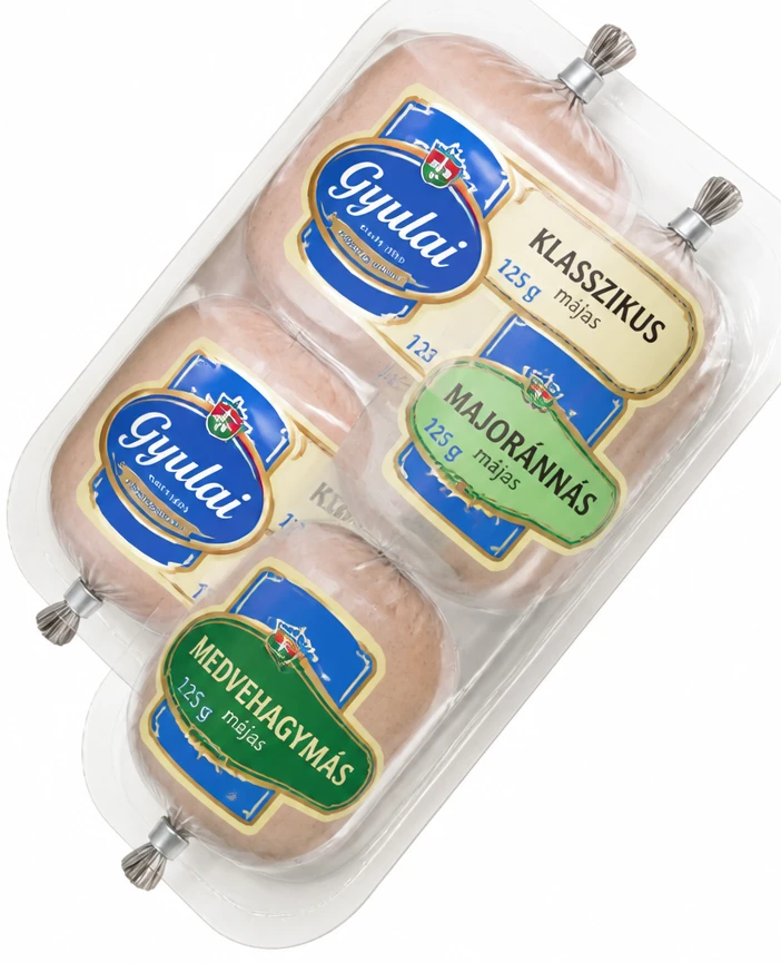 Gyulai májas klasszikus, majoránnás, medvehagymás