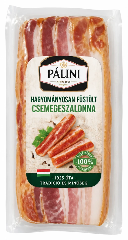 Új Palini hagyományosan füstölt csemegeszalonna