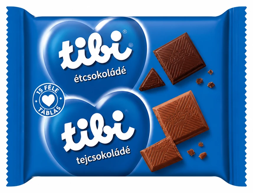 Tibi táblás csokoládé 15féle