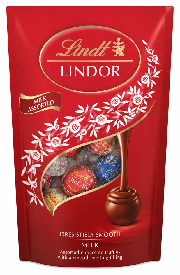 Lindt Lindor csokoládé golyók Milk, Assorted