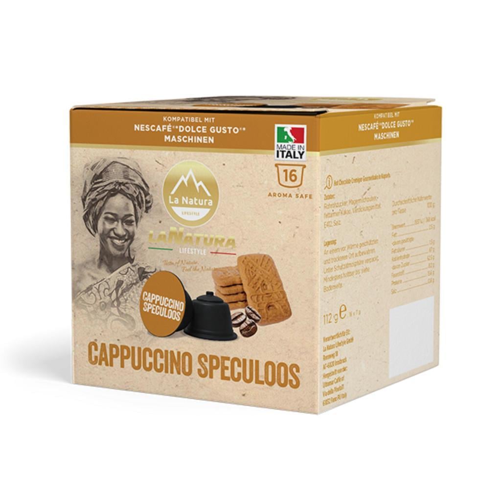 La Natura Fahéjas kekszes Cappuccino Dolce Gusto kompatibilis kapszulában