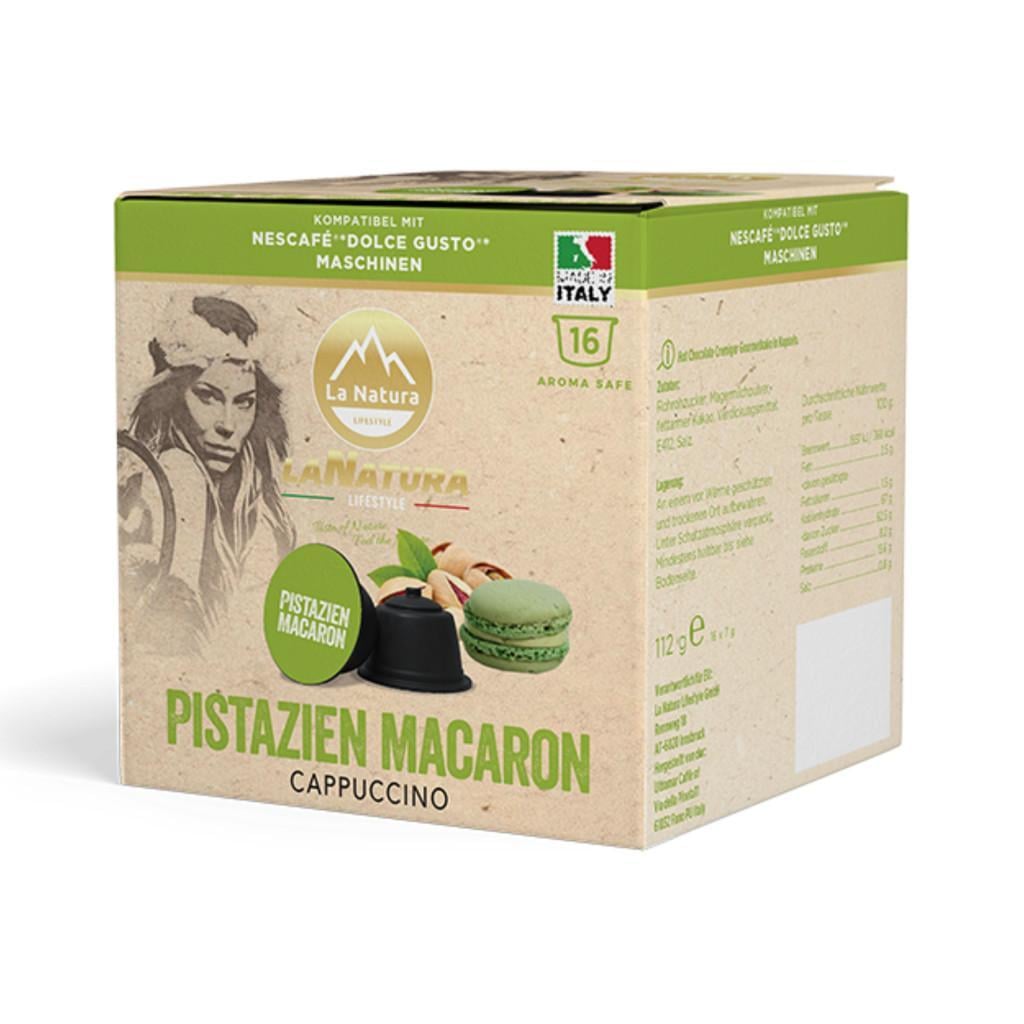 La Natura Pisztáciás Macaronos Cappuccino Dolce Gusto kompatibilis kapszulában