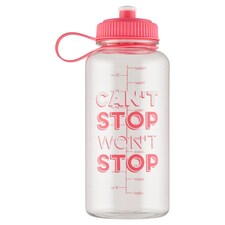 750 ml-es rózsaszínű műanyag kulacs