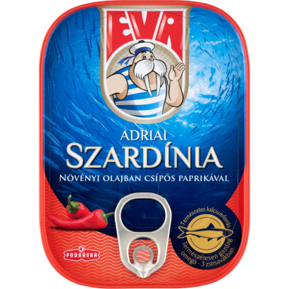 Eva adriai szardínia növényi olajban csípős paprikával 100 g