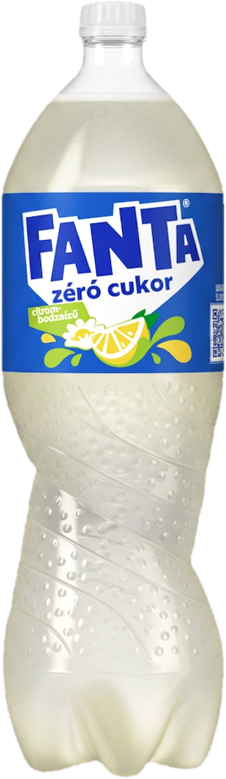 Fanta zéró cukor citrom- és bodzaízű energiamentes szénsavas üdítőital édesítőszerekkel
