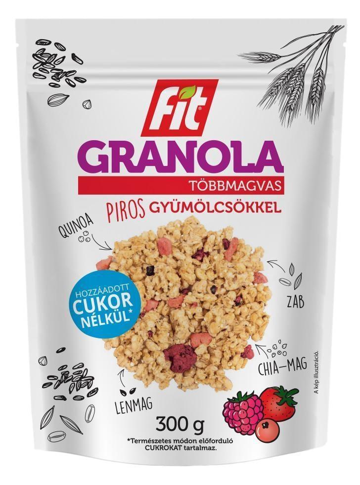Fit Granola Piros Gyümölcsökkel