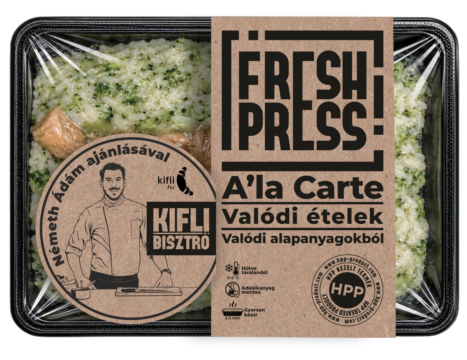 Kifli Bisztró X Freshpress Teriyaki csirke rizzsel