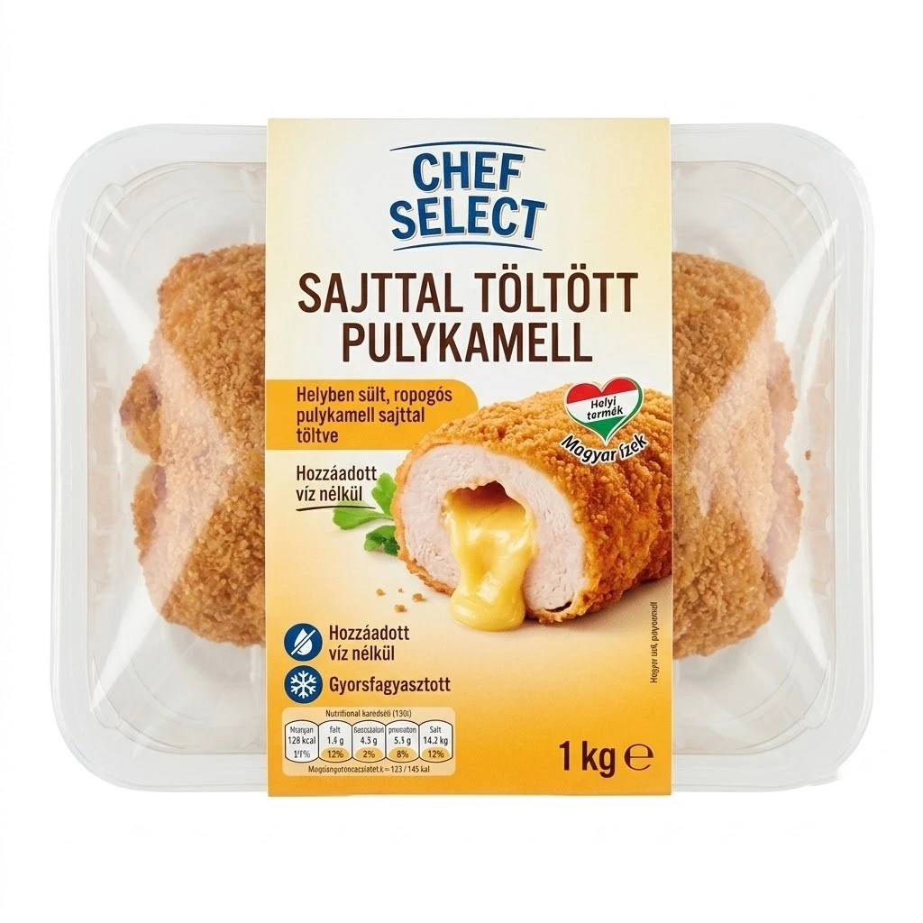 CHEF SELECT Sajttal töltött pulykamell