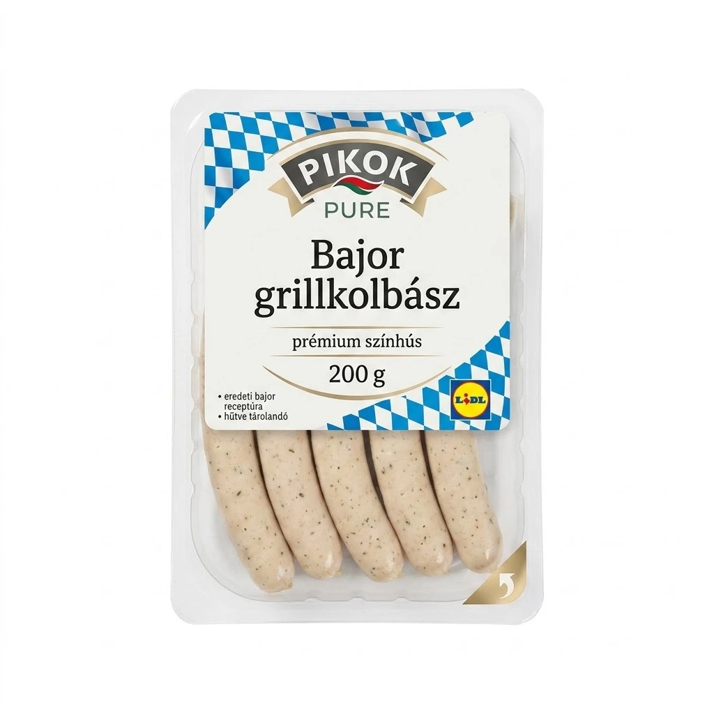 PIKOK PURE Bajor grillkolbász