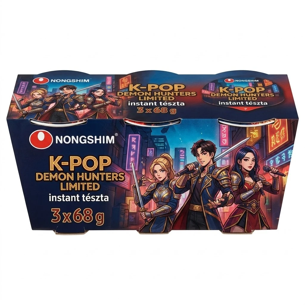 NONGSHIM K-Pop Demon Hunters Limited intant tészta