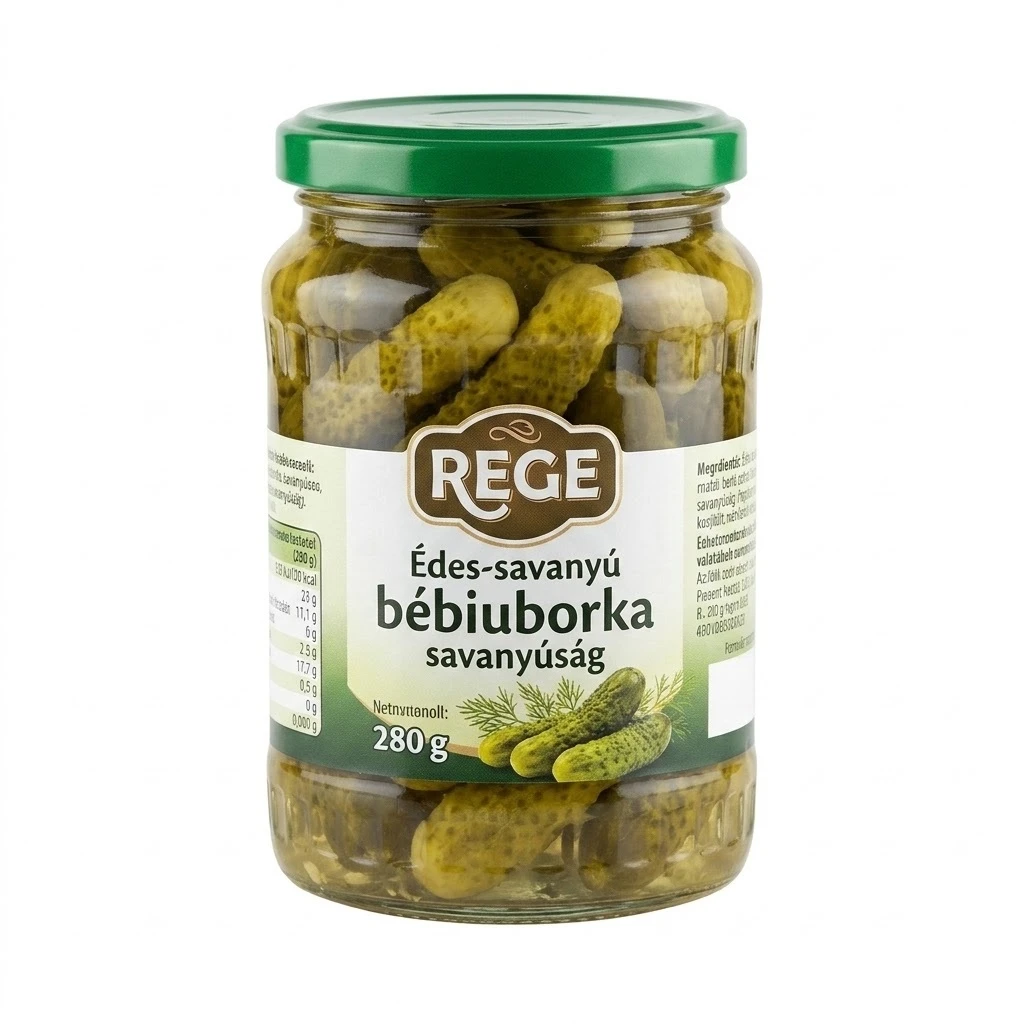 REGE Édes-savanyú bébiuborka savanyúság