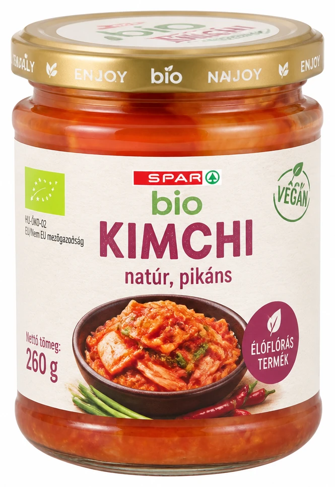 SPAR bio-kimchi natúr, pikáns
