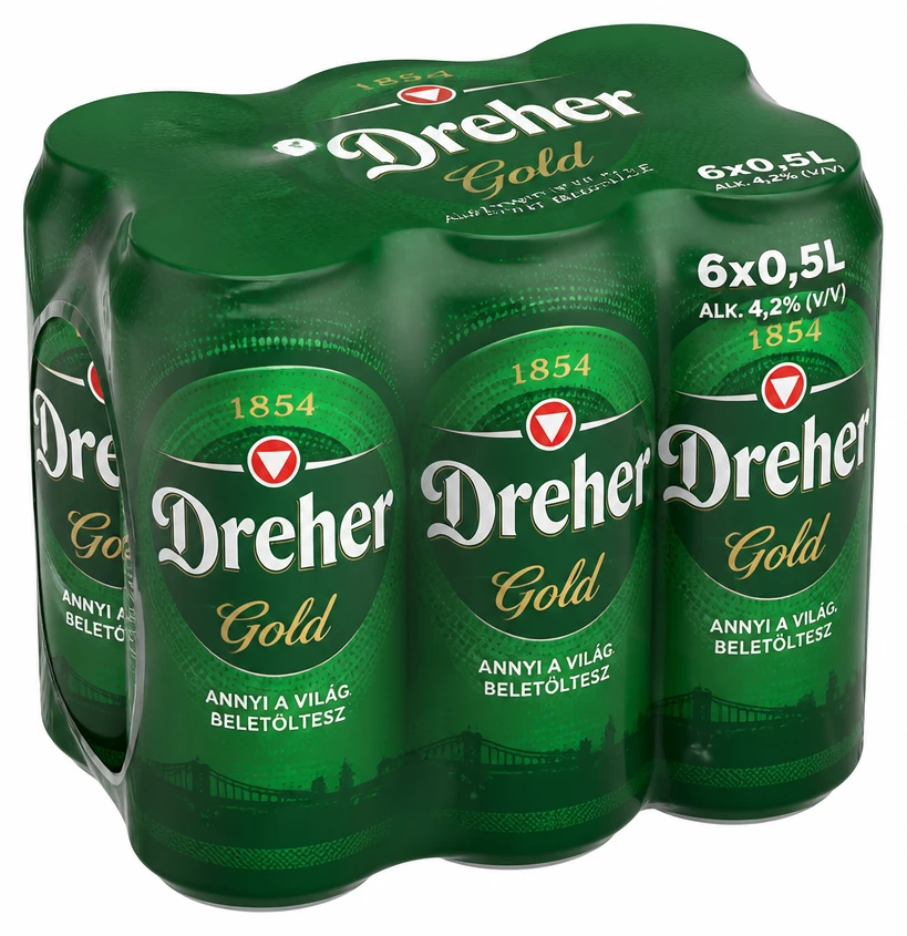 Dreher Gold sörpack dobozos