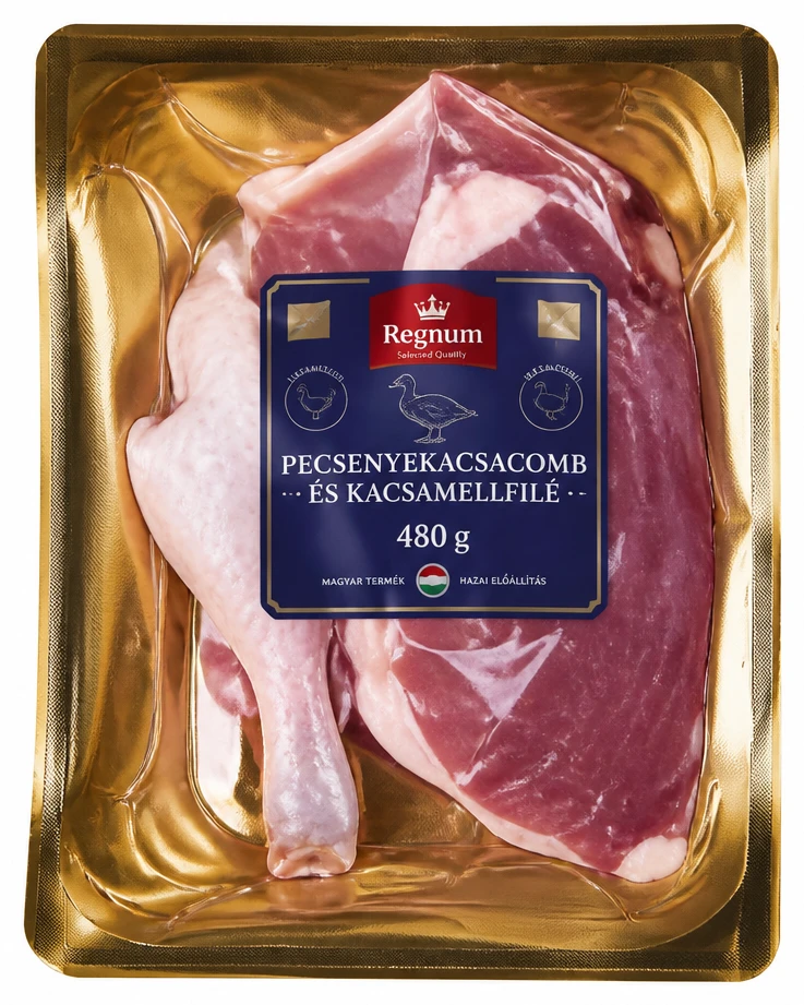 Pecsenyekacsacomb és kacsamellfilé
