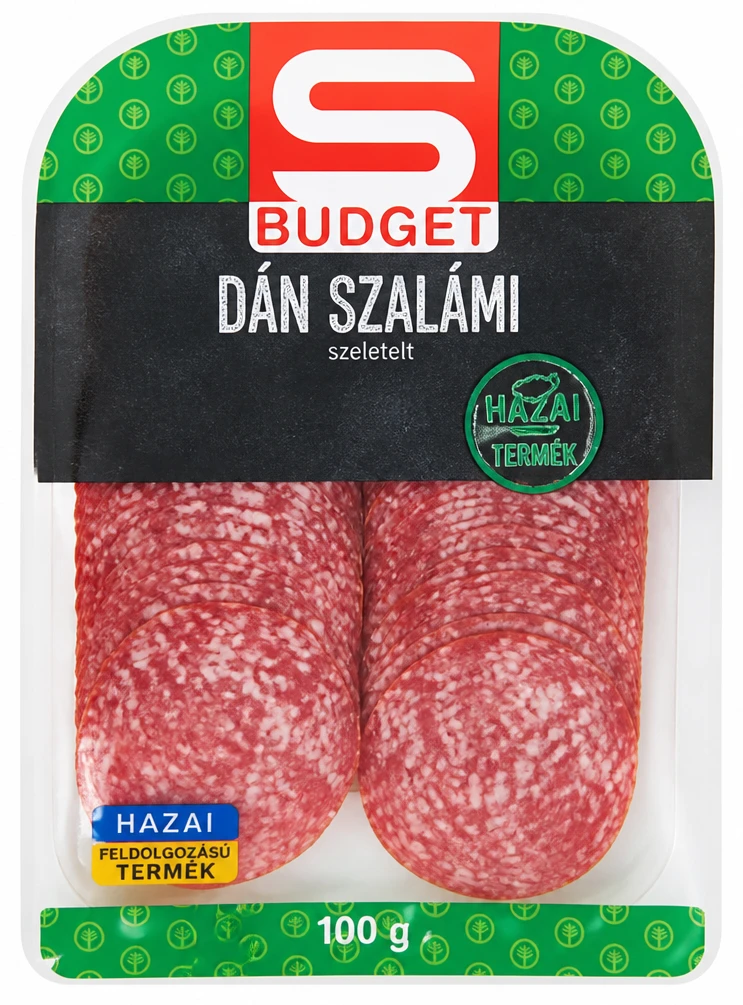 S-BUDGET dán szalámi szeletelt, csomagolt