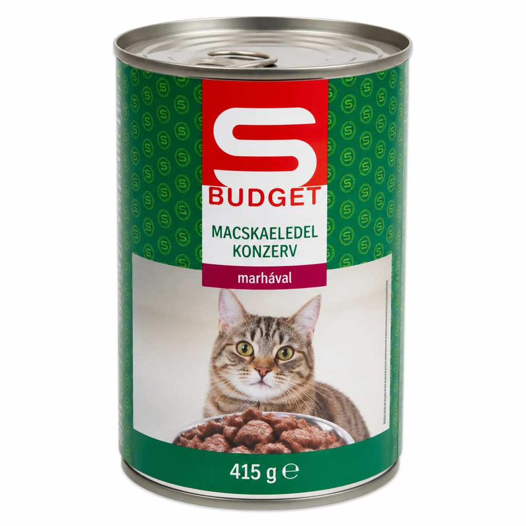 S-BUDGET macskaeledel-konzerv