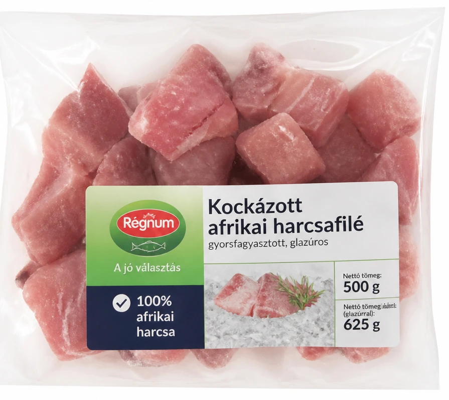 Kockázott afrikai harcsafilé