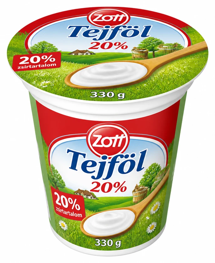 Zott tejföl 20%-os zsírtartalom
