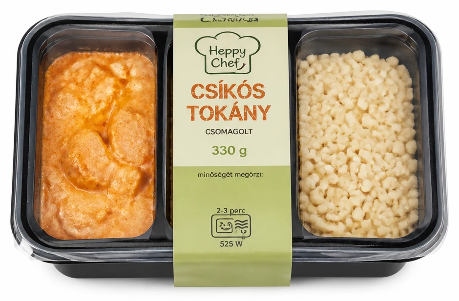 Heppy Chef csíkós tokány csomagolt