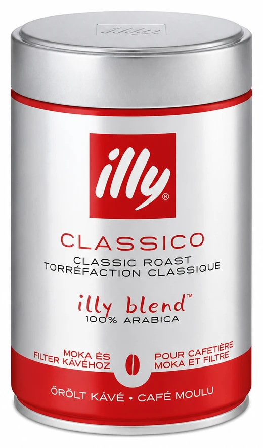Illy Classic kávé őrölt, szemes