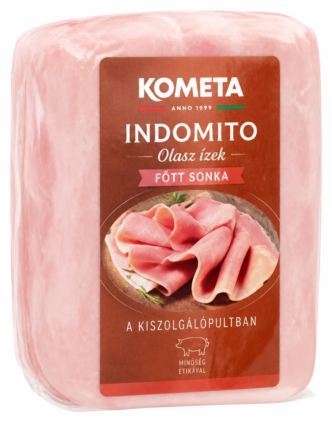 Kometa Indomito főtt sonka a kiszolgálópultban