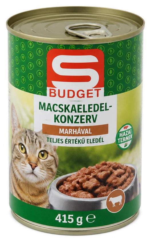 S-BUDGET macskaeledel-konzerv
