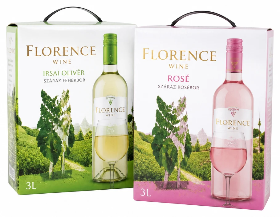 Florence Irsai Olivér száraz fehérbor / Rosé száraz rosébor