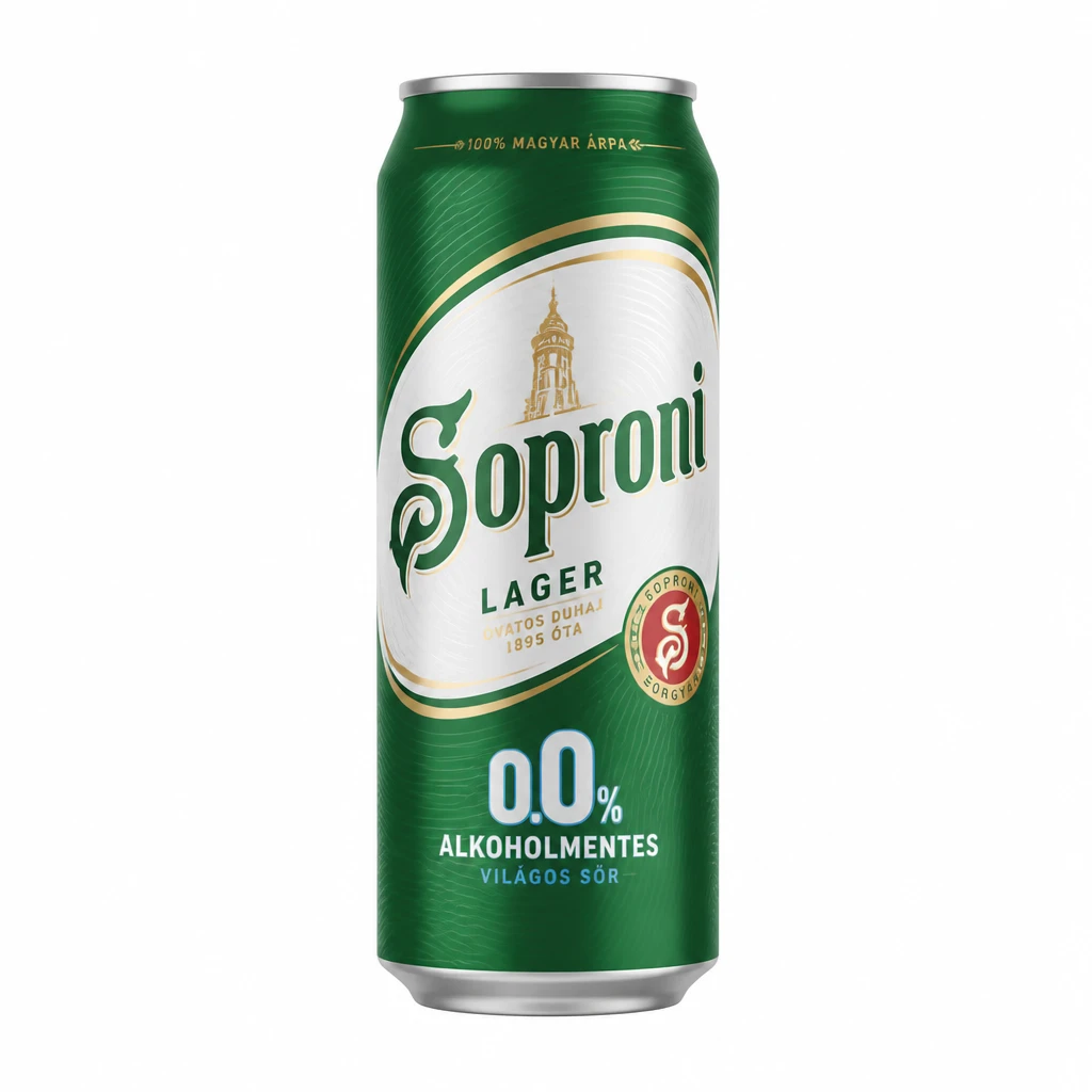 Soproni lager világos sör, Soproni lager alkoholmentes, világos sör dobozos