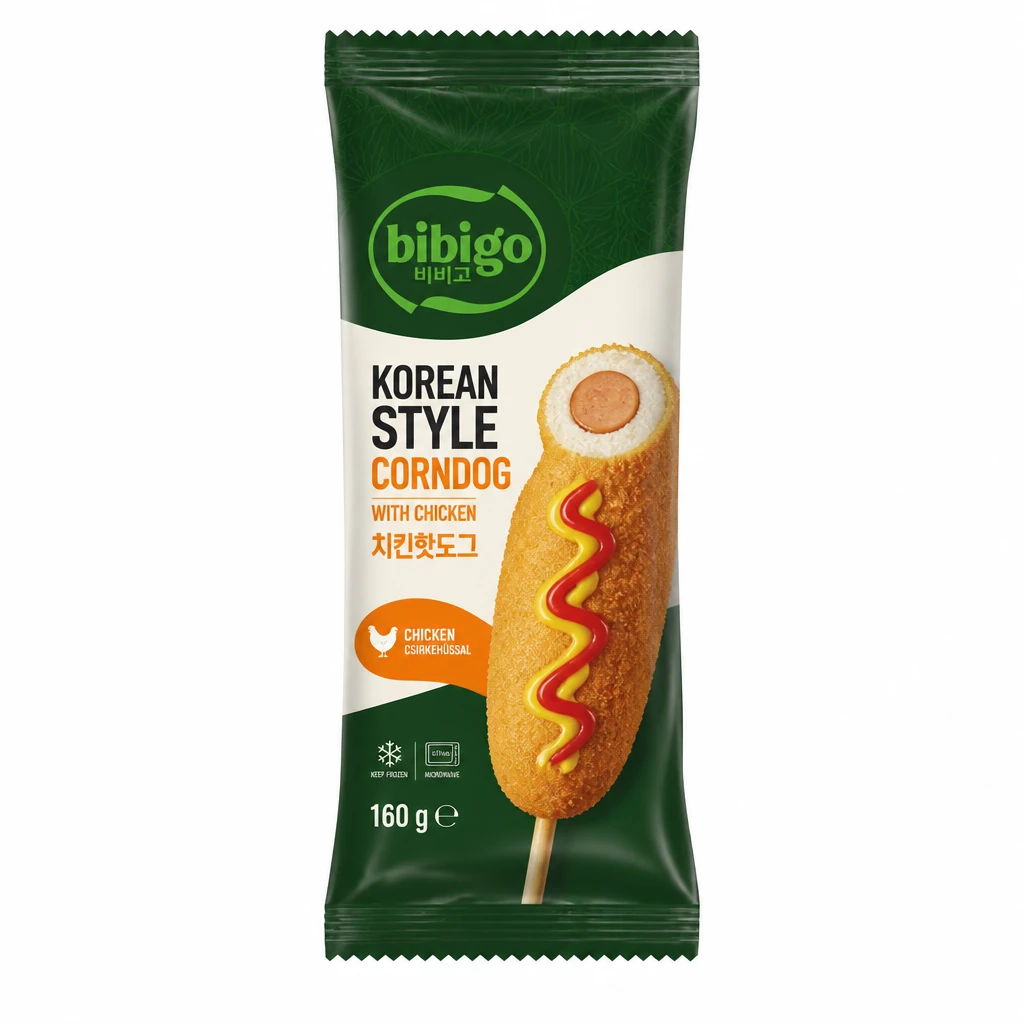 Bibigo csirkés corndog